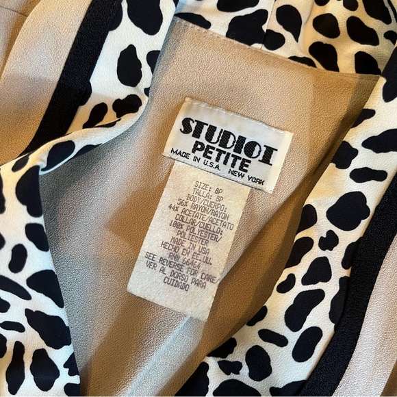 Vintage Y2K Dress Studio 1 Petite 8P Shoulder Pads 80s/90s double breasted - Picture 5 of 11